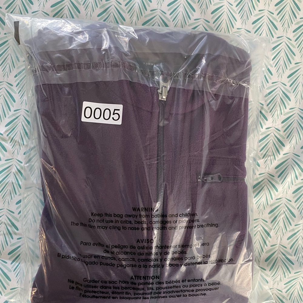 Tommy Hilfiger Women's Deep Purple Fleece Zip Up - Picture 5 of 5